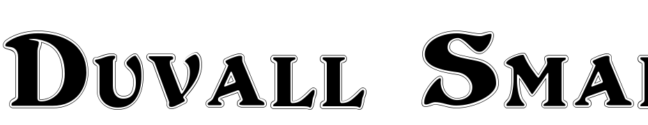 Duvall Small Caps Outline Font Download Free